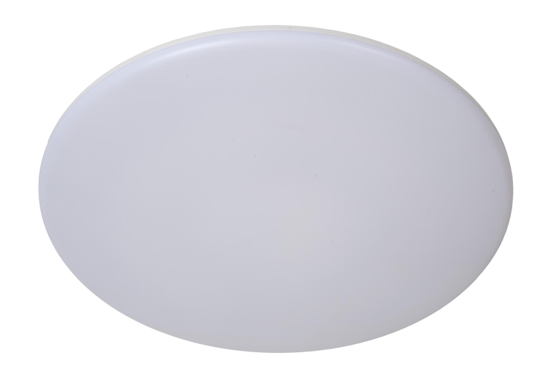 Lucide OLSON - Flush ceiling light Bathroom - Ø 29 cm - LED - CCT - 1x24W 3000K/6500K - IP44 - Opal